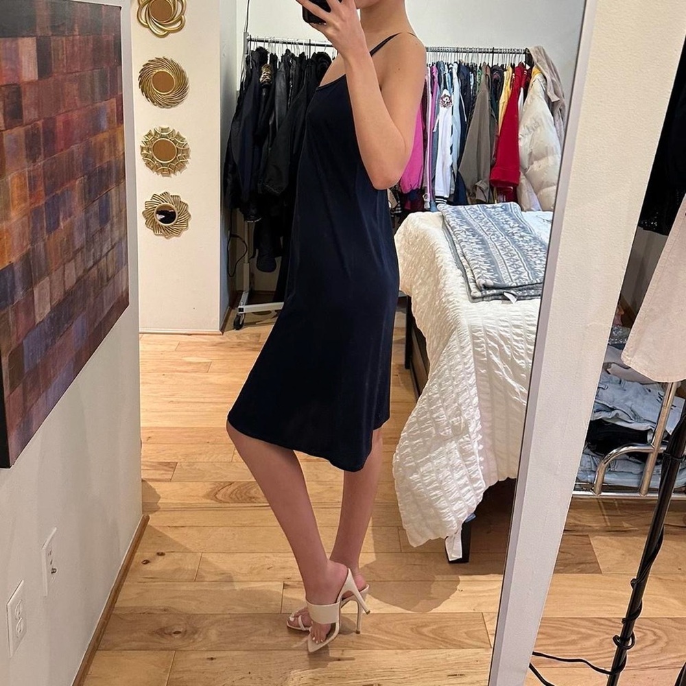 Dressbarn Navy blue midi slip - Picture 2 of 7